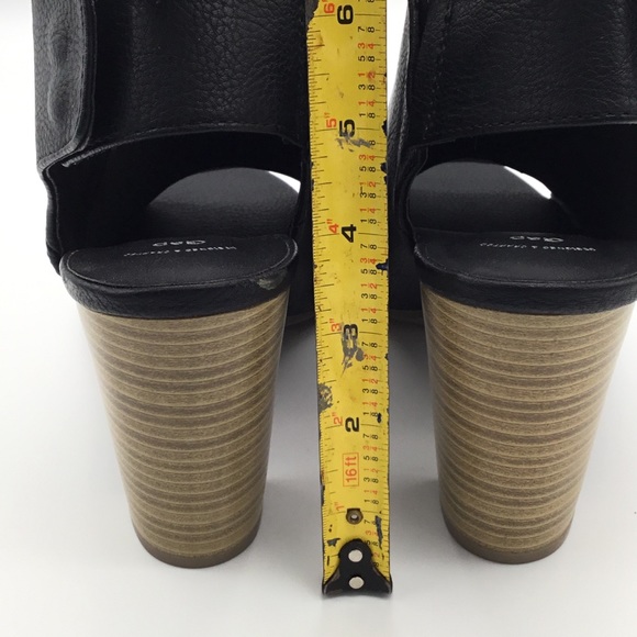 NWOB GAP Peep-Toe Booties Stack Block Heels - Picture 10 of 12